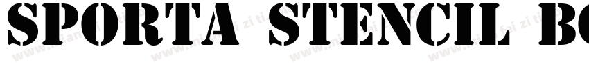 Sporta Stencil Bold字体转换
